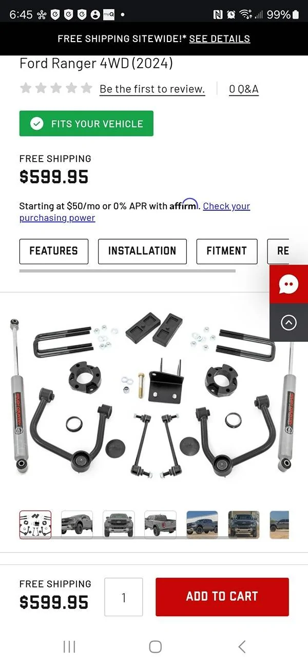 Ford Ranger Rough Country 3.5 inch lift kit - anyone install yet? Screenshot_20250215_064524_Chrom