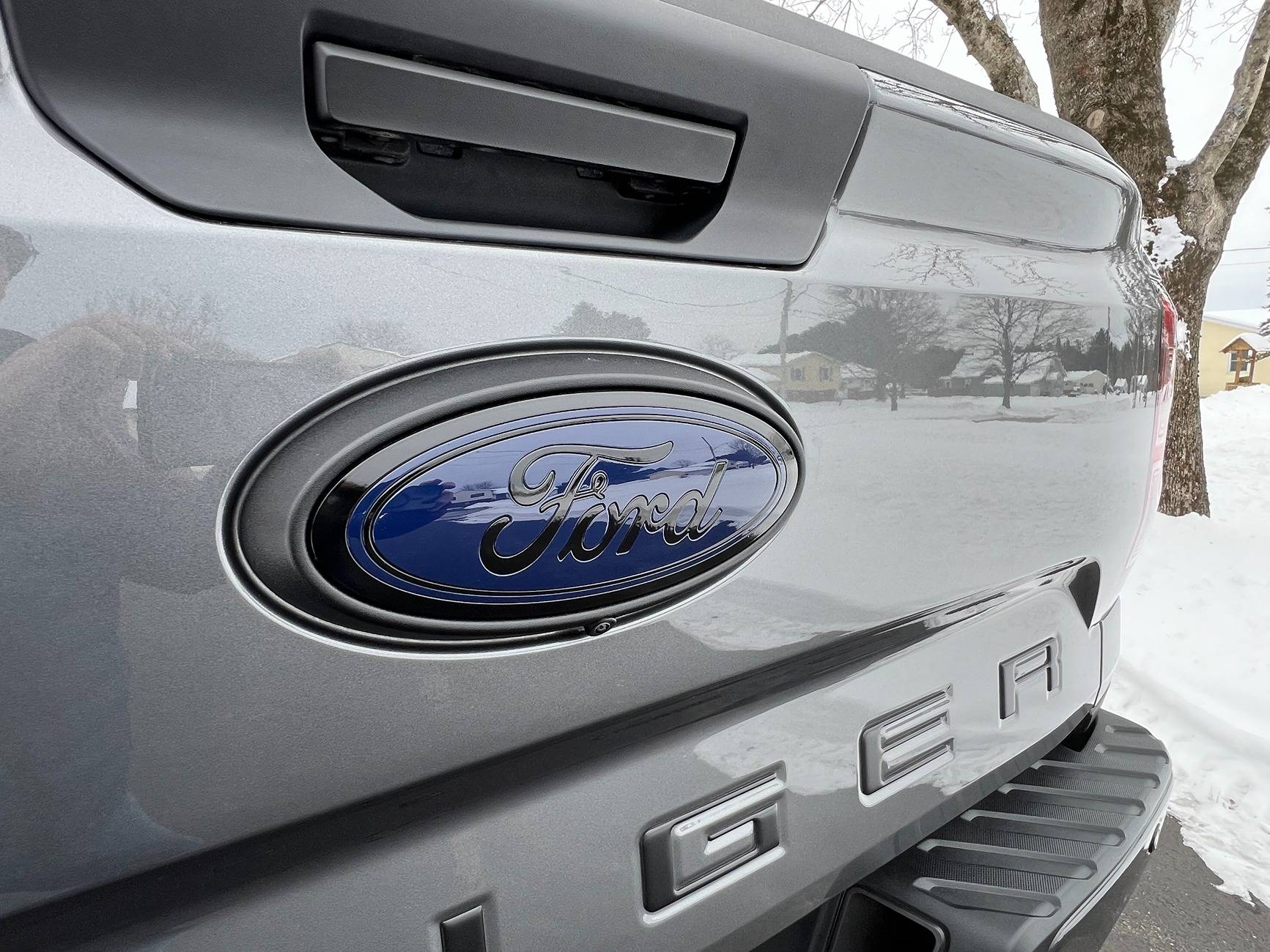 Ford Ranger Black Rear Tailgate Ford Oval Emblem IMG_9591