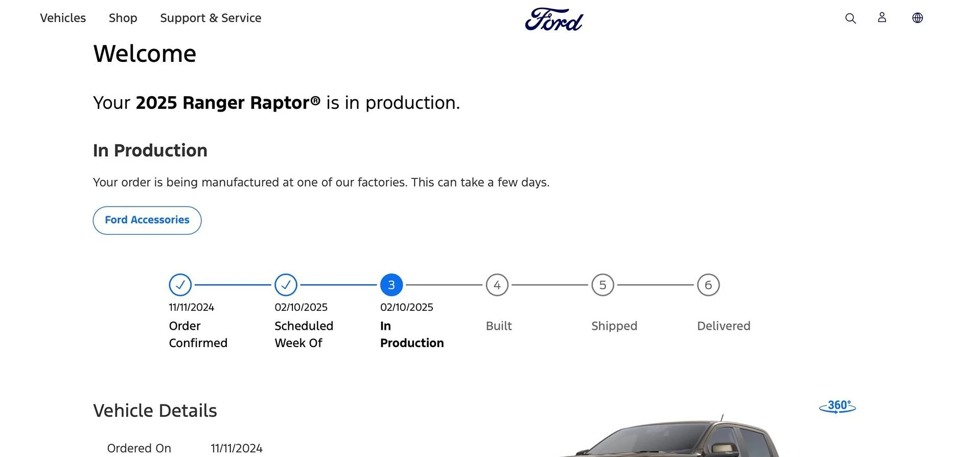 Ford Ranger 2025 Order update IMG_1800