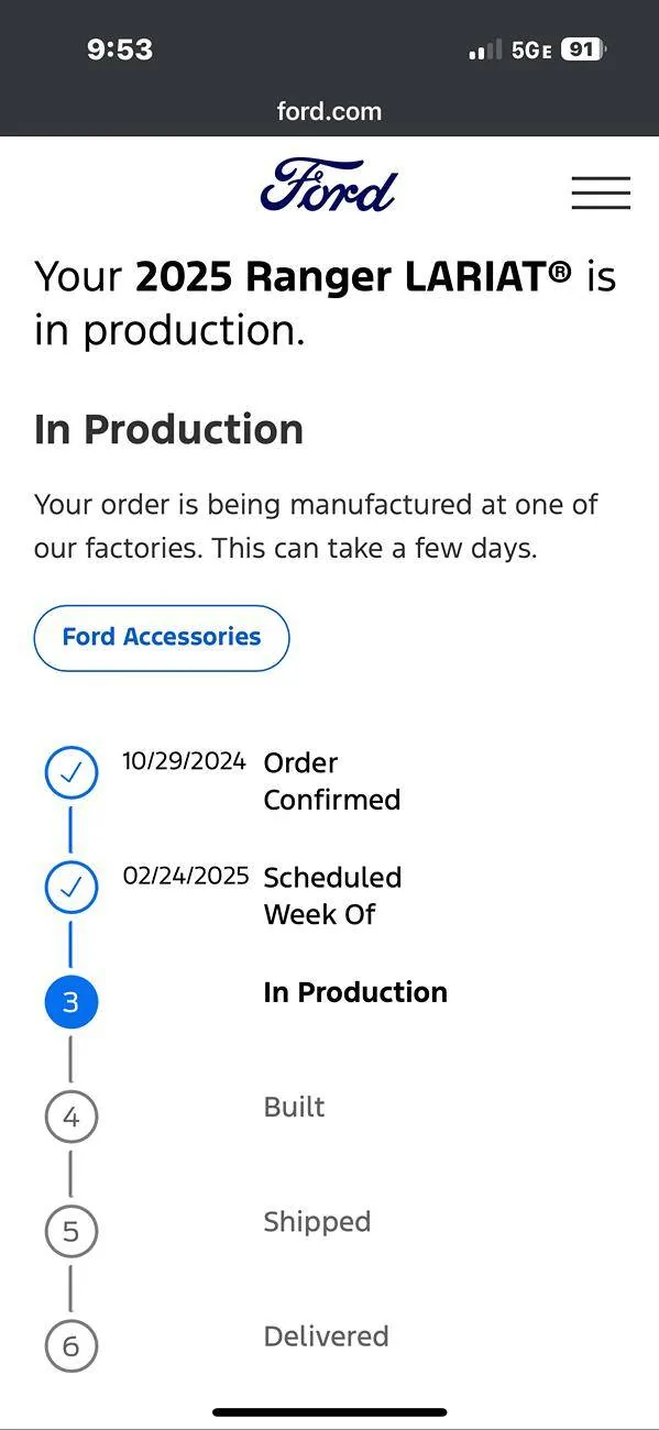 Ford Ranger Lariat is in production a week ahead of schedule IMG_3619