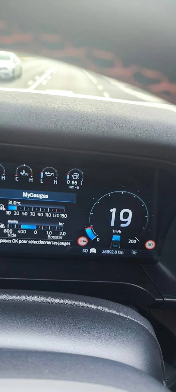Ford Ranger instrument cluster settings lost IMG_20250220_152424