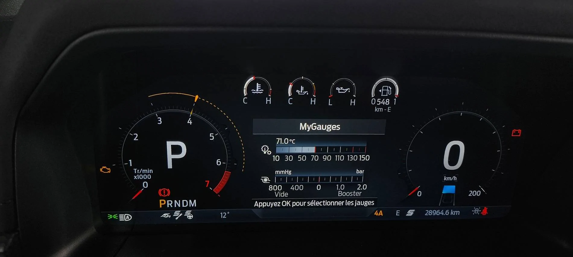 Ford Ranger Strange road sign on the cluster IMG_20250221_160139