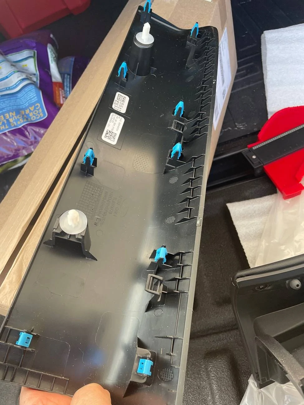 Ford Ranger Lariat Top Glove Box Install on XLT IMG_6186