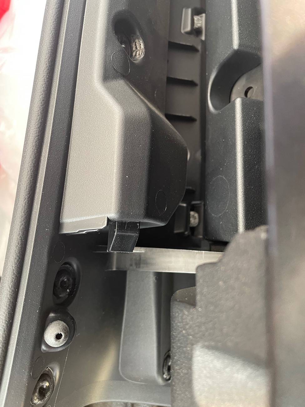 Ford Ranger Lariat Top Glove Box Install on XLT IMG_6187