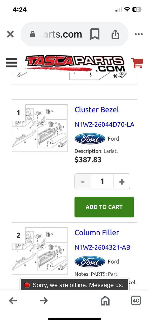 Ford Ranger Lariat Top Glove Box Install on XLT IMG_6190