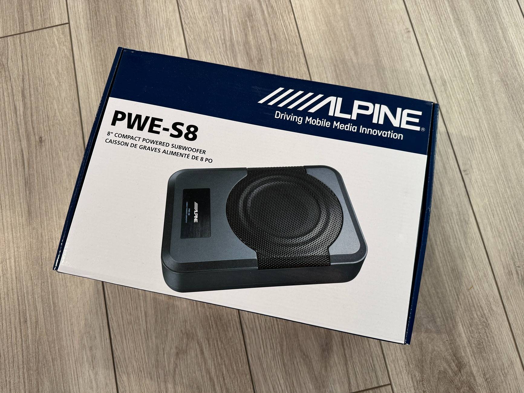 Ford Ranger Alpine PWE-S8 Compact powered subwoofer with 8" sub and 120-watt amp IMG_7812