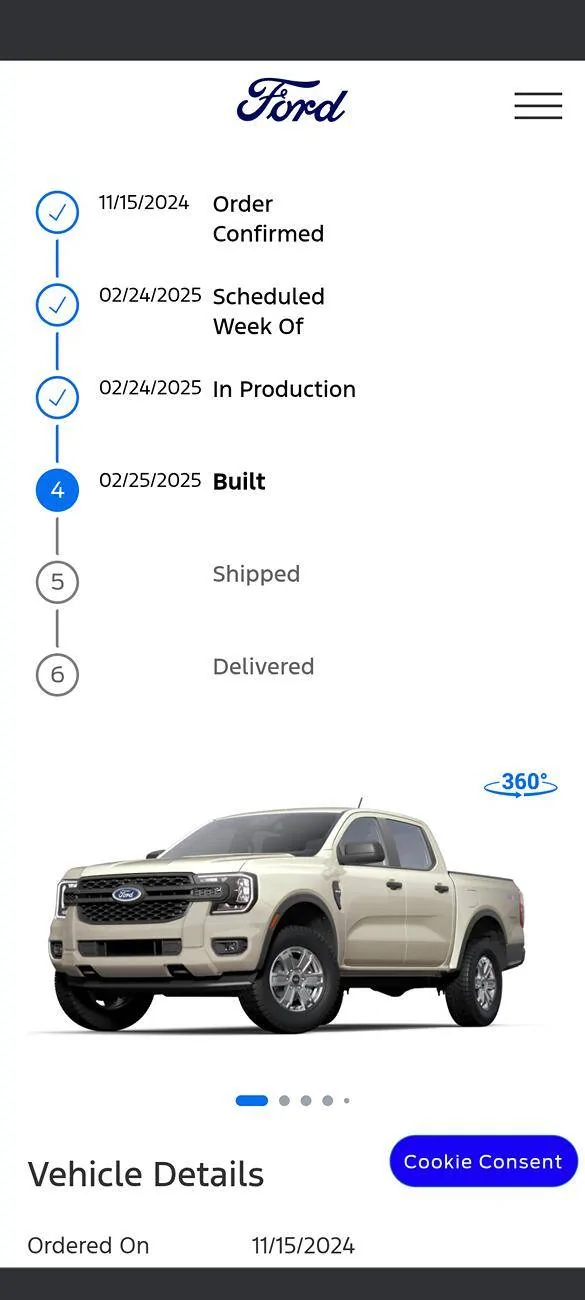 Ford Ranger Newbie from Alberta Canada ordered a 2025 XL. Screenshot_20250226-125135