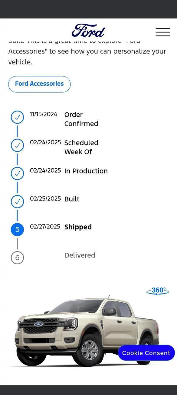 Ford Ranger Newbie from Alberta Canada ordered a 2025 XL. Screenshot_20250228-090504