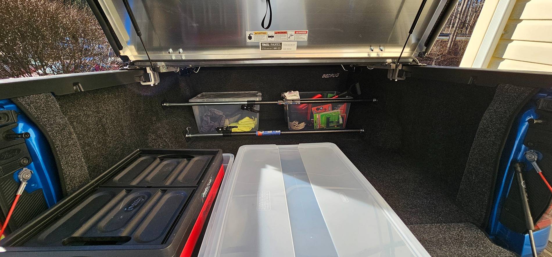 Ford Ranger Tote setup for the bed of the truck. 20250201_152819