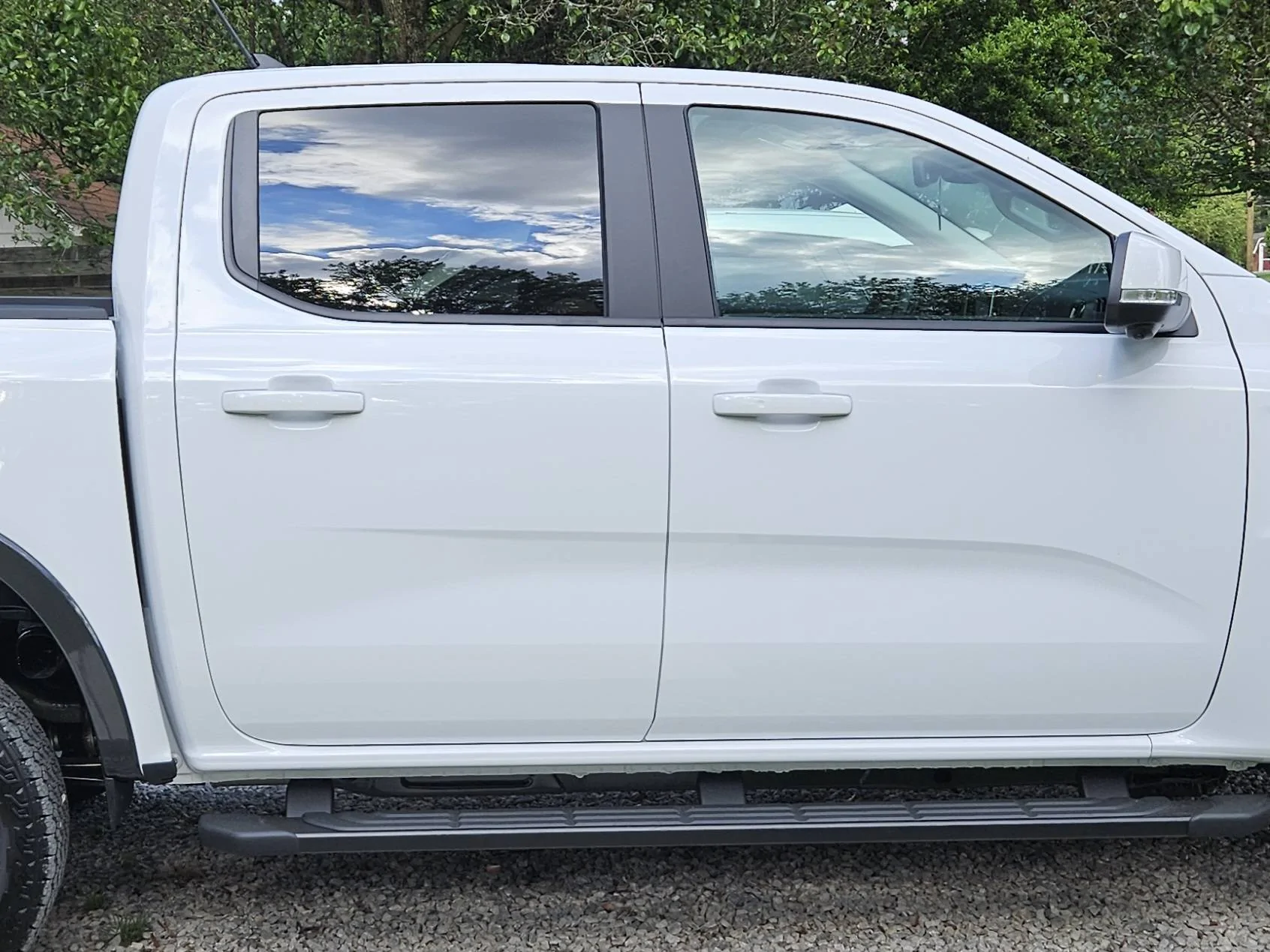Ford Ranger Raised Factory Running Boards: Cut 2" From Mounts 20240510_172725