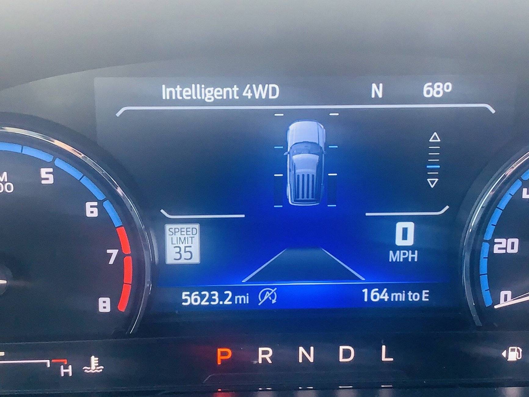 Ford Ranger Intelligent 4wd Gauge Cluster View IMG_9039