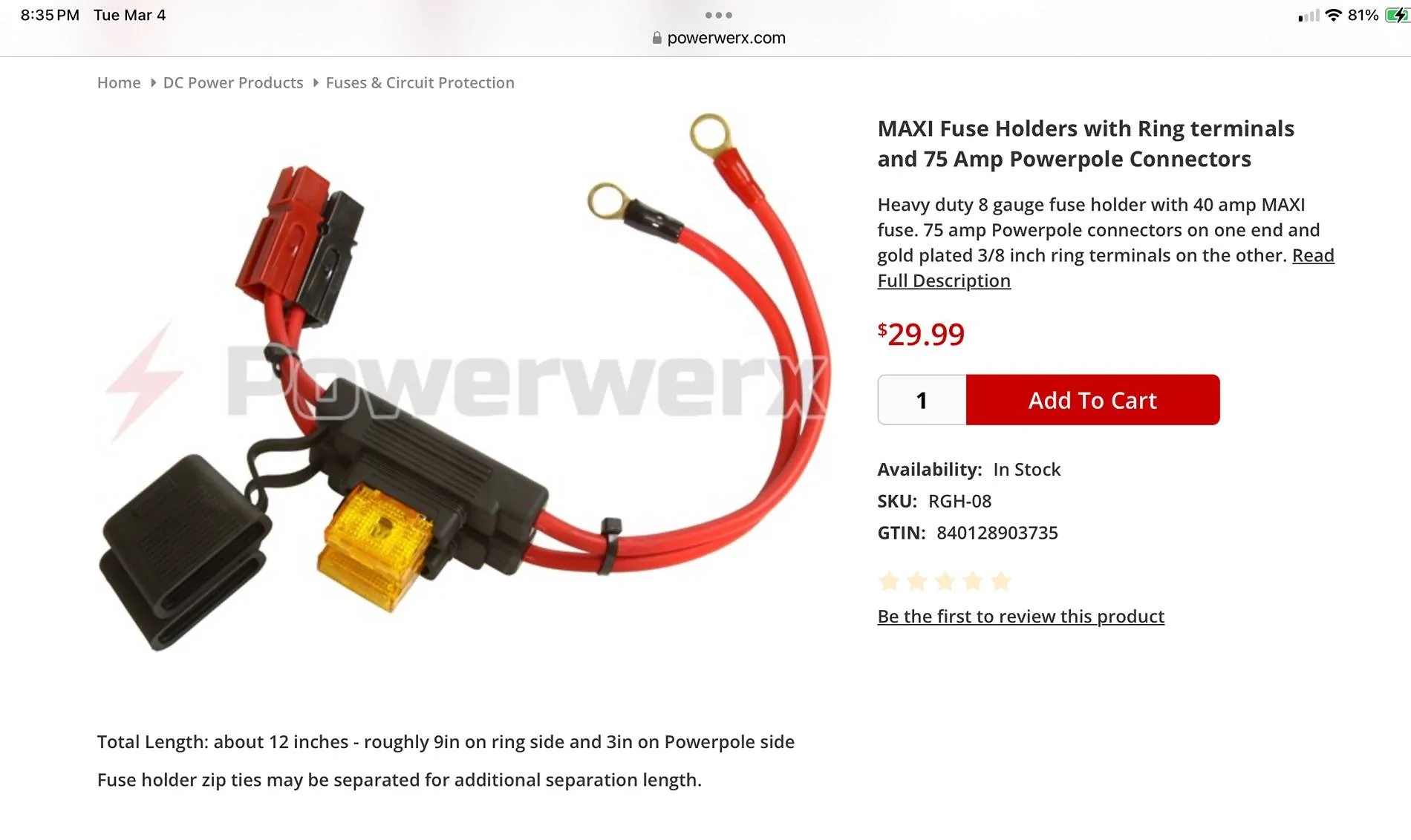 Ford Ranger RR: How to disconnect the battery Positive cable? And connect a fused 120A Anderson cable? IMG_7722