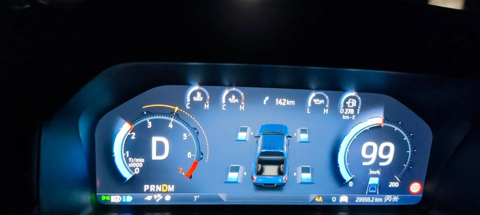 Ford Ranger Intelligent 4wd Gauge Cluster View IMG_20250307_200805