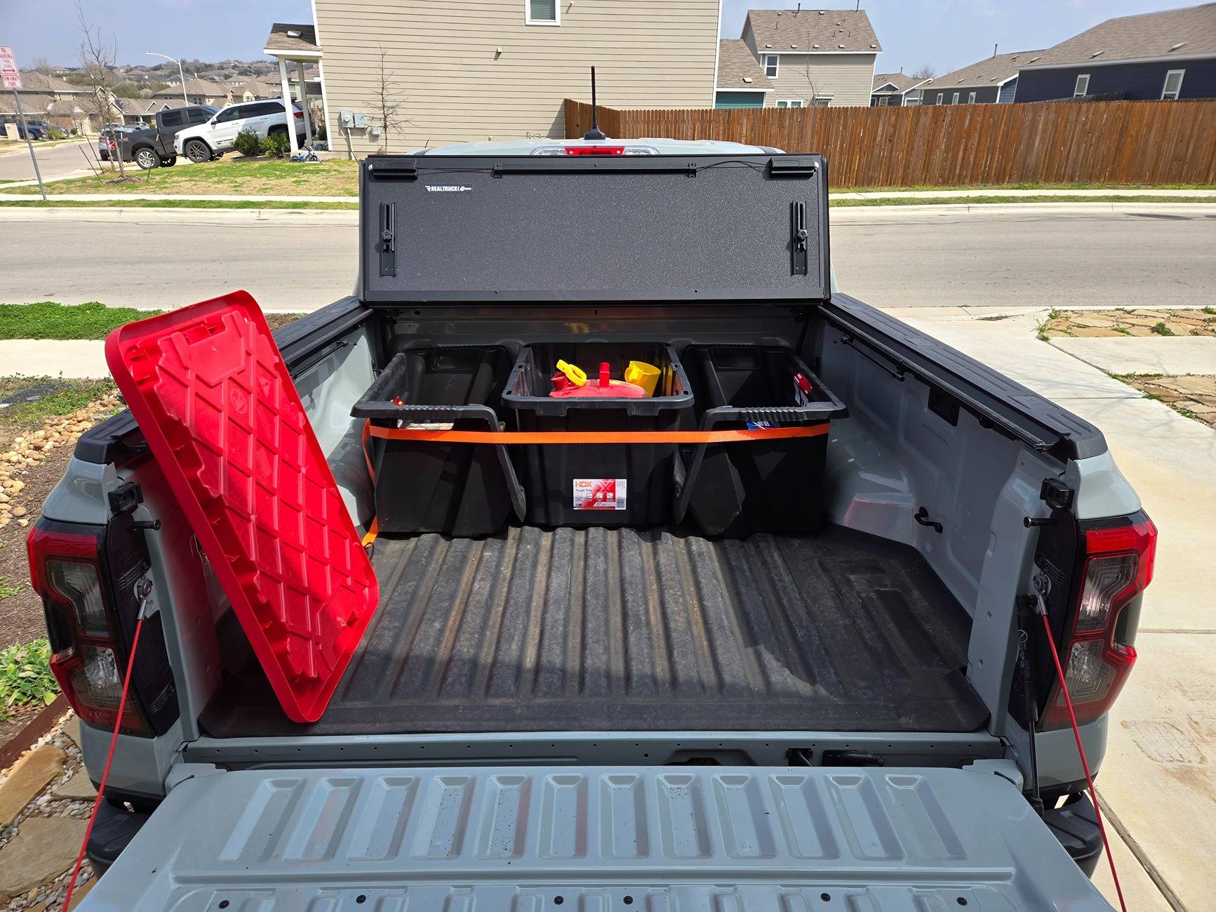 Ford Ranger Tote setup for the bed of the truck. 20250308_113708