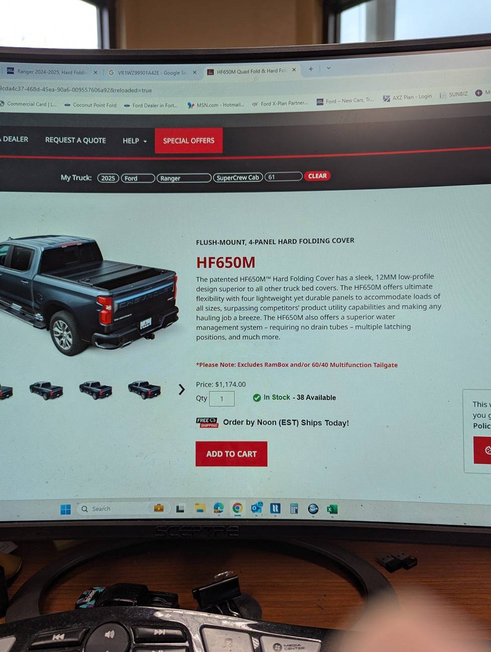 Ford Ranger Anyone install Leer HF650M hard tonneau cover? If so thoughts??? 1000007178