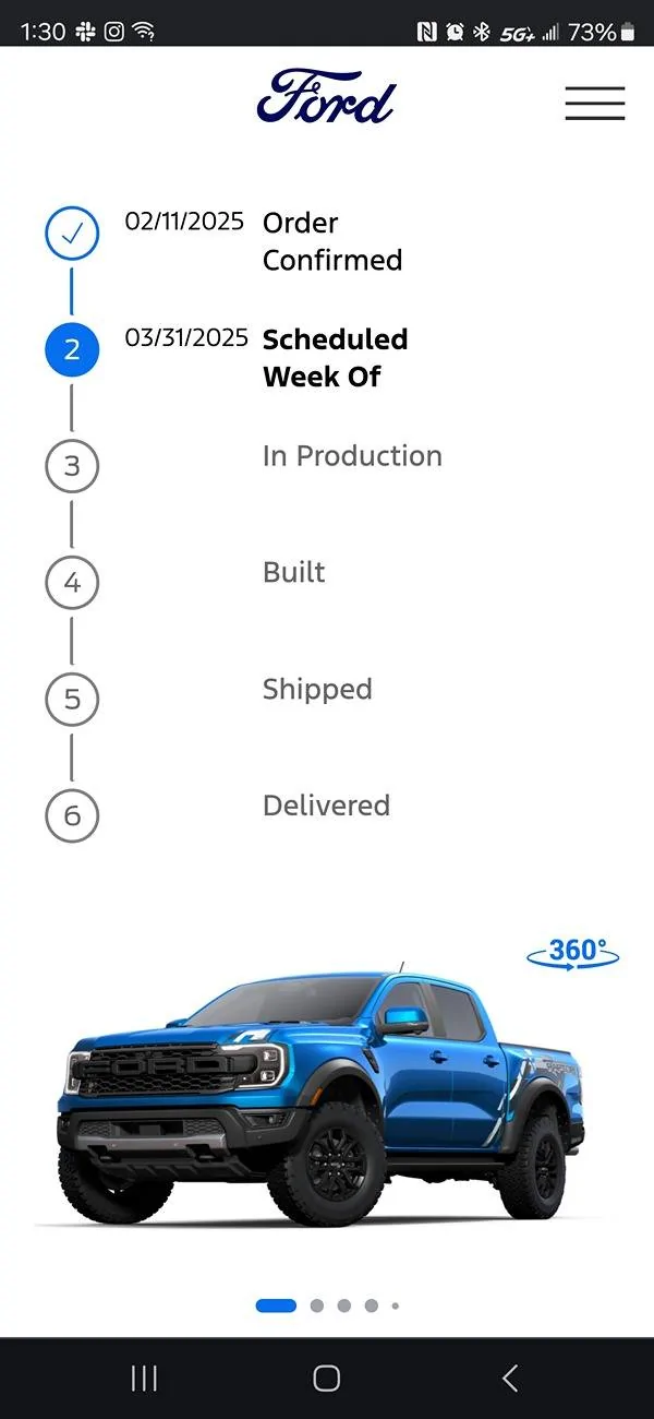Ford Ranger 2025 Order update Screenshot_20250311_133008_Chrom