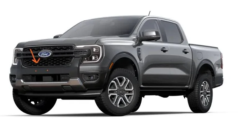 Ford Ranger Are front license plates supposed to be screwed straight through the front bumper? ranger