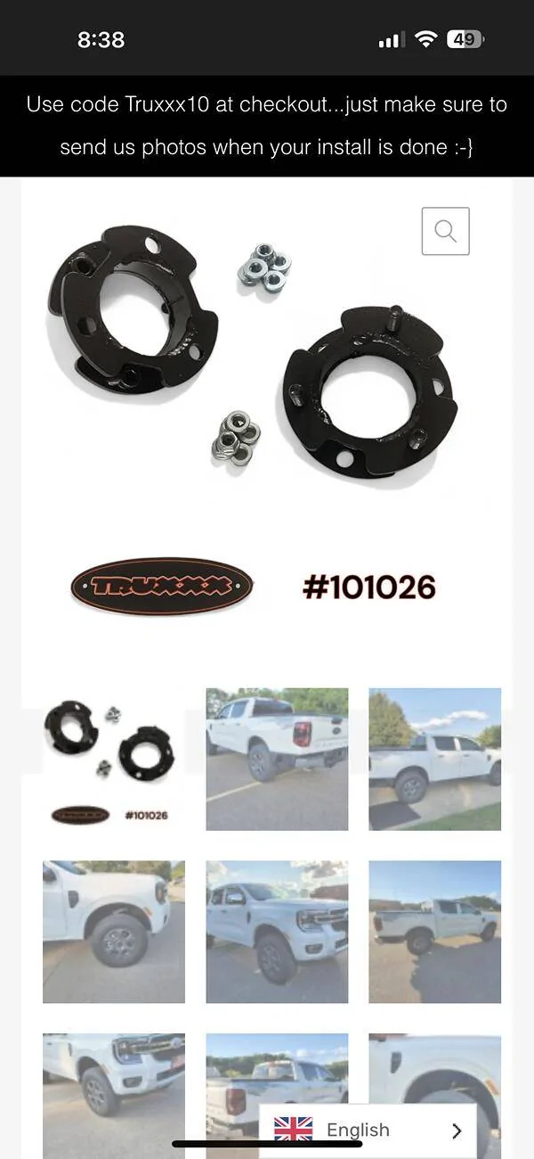Ford Ranger Truxxx 1.5” level - new IMG_6274