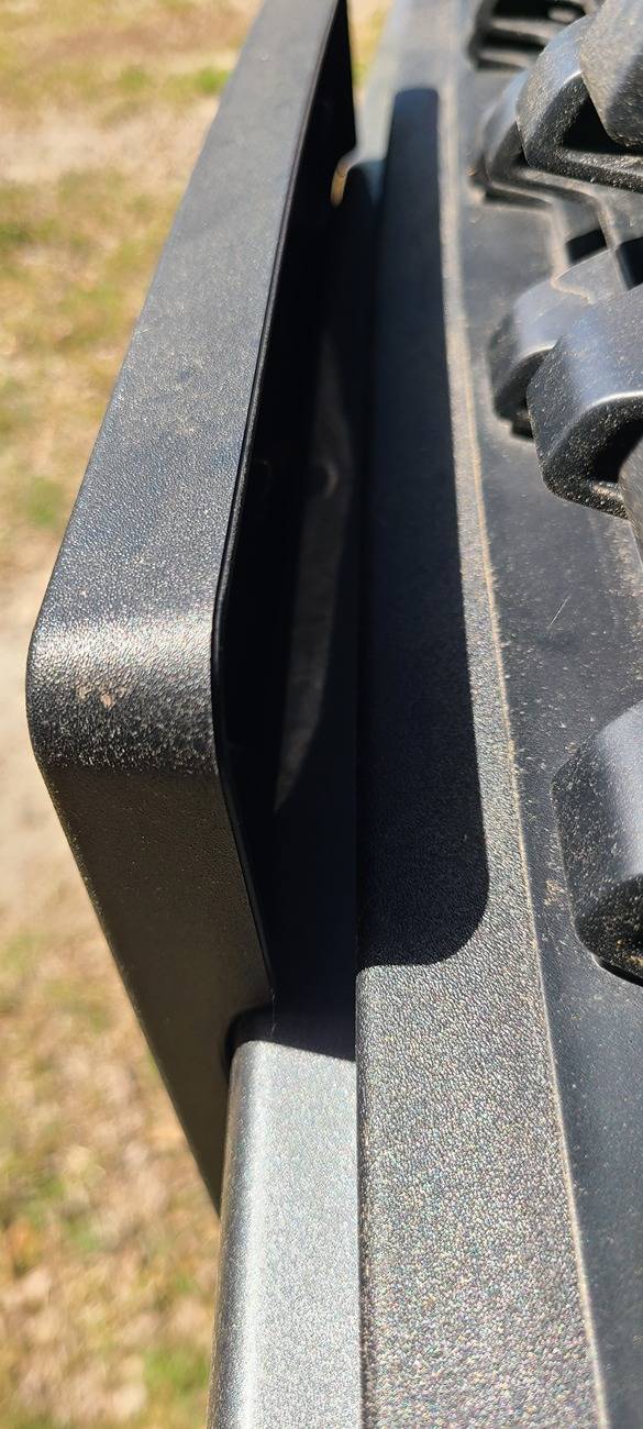 Ford Ranger Are front license plates supposed to be screwed straight through the front bumper? 20250315_153004