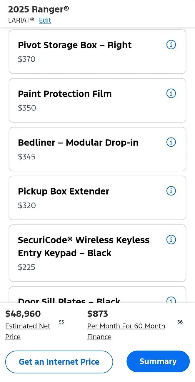 Ford Ranger 2025 Order update Screenshot_20250320_211721_Edg