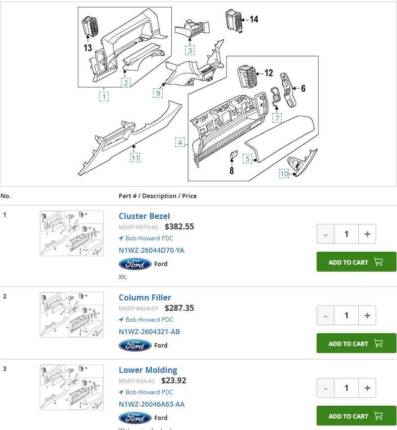Ford Ranger Lariat Top Glove Box Install on XLT 1742578362725-64