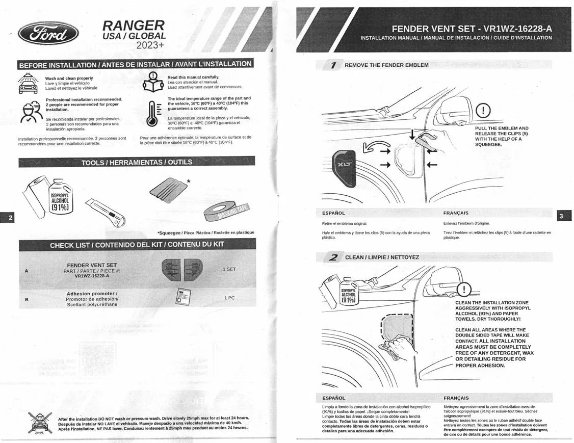 Ford Ranger Anyone install the side vents? Screenshot 2025-03-23 091343
