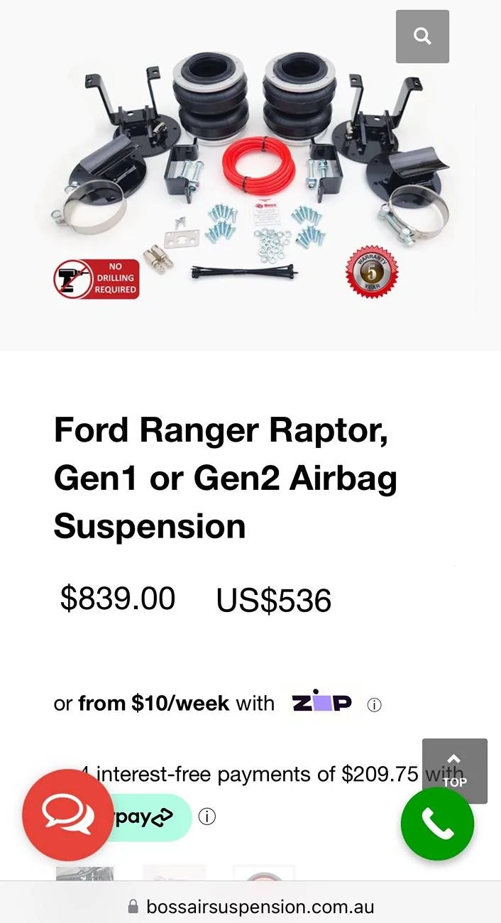 Ford Ranger BOSS Ranger Raptor Airbag Suspension - works on USA trucks? IMG_9794