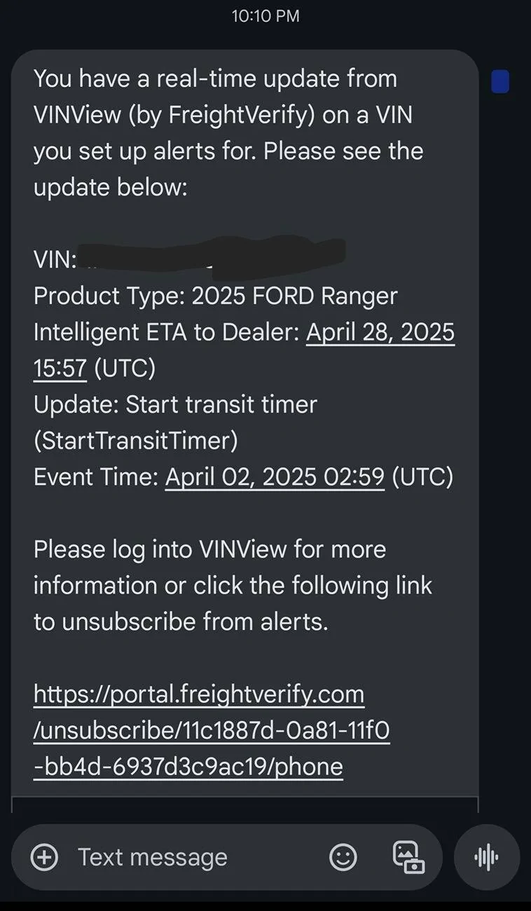 Ford Ranger 2025 Order update Screenshot_20250401_223059_Gallery