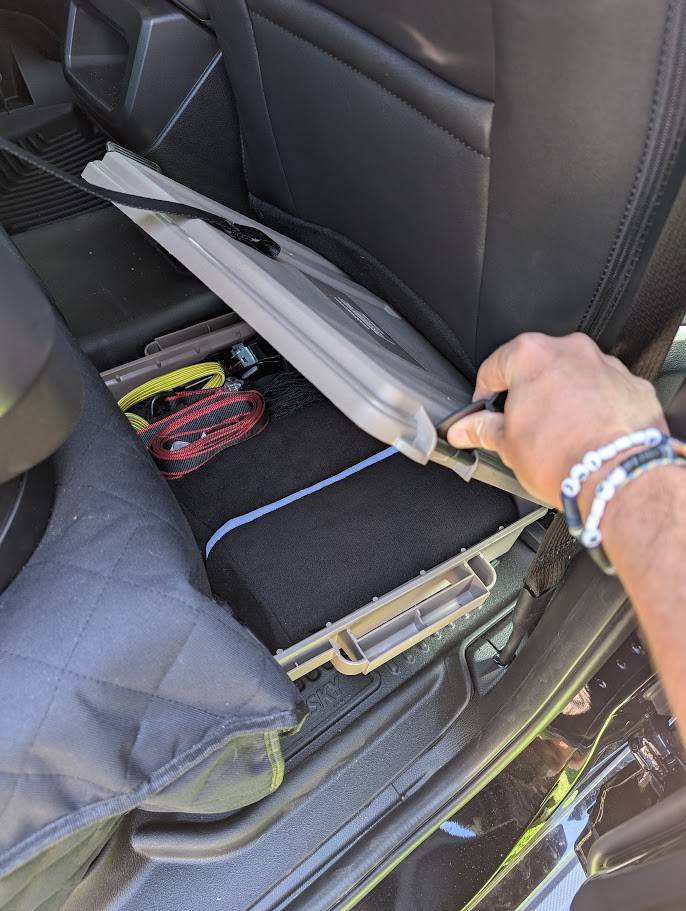Ford Ranger Tote setup for the bed of the truck. Storage II