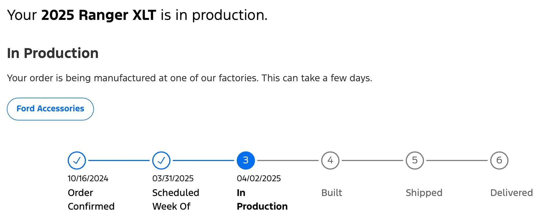 Ford Ranger 2025 Order update Screenshot 2025-04-03 at 7.52.53 AM