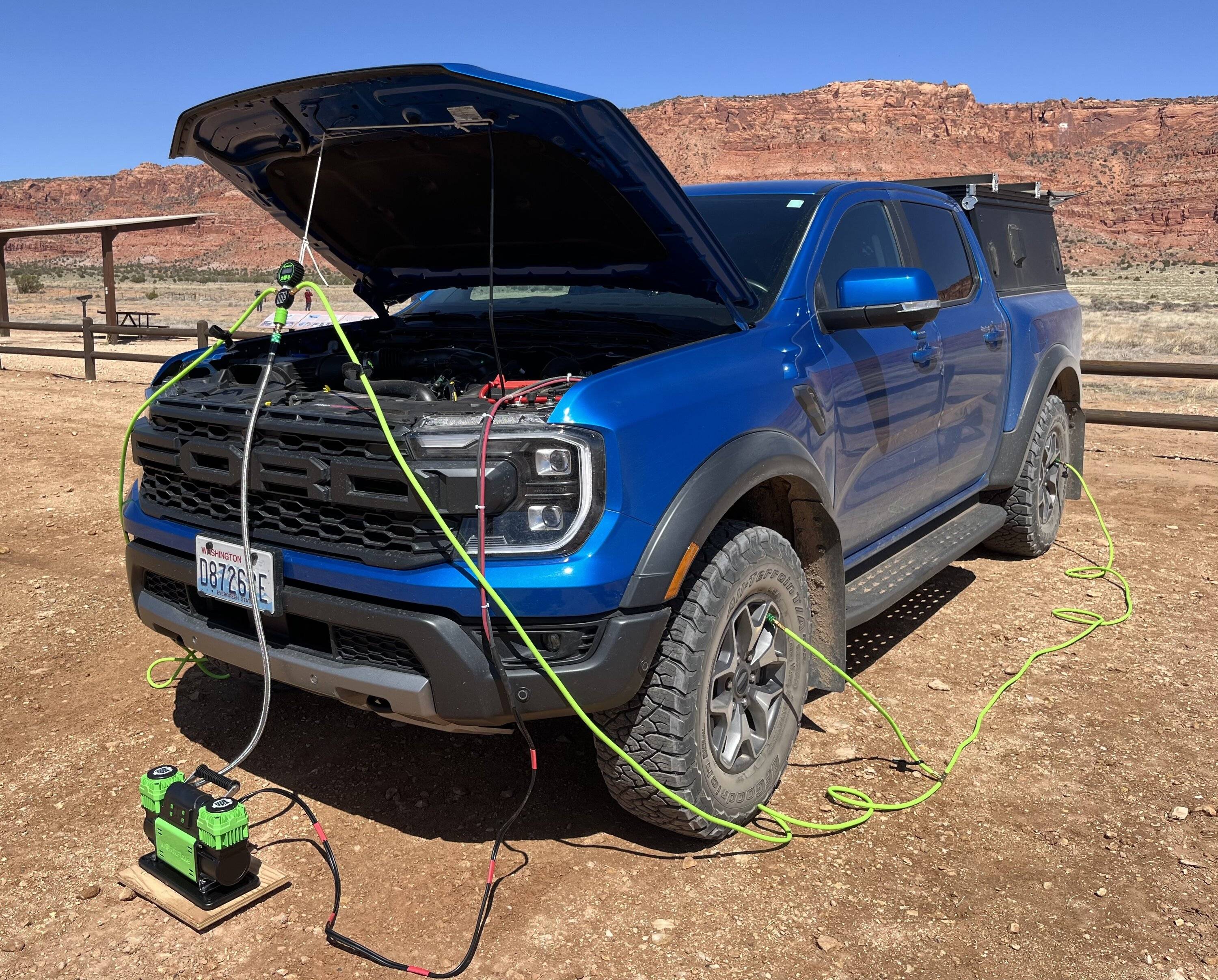 Ford Ranger MORRFlate TenSix PSI Pro compressor and quad hoses work great IMG_0014