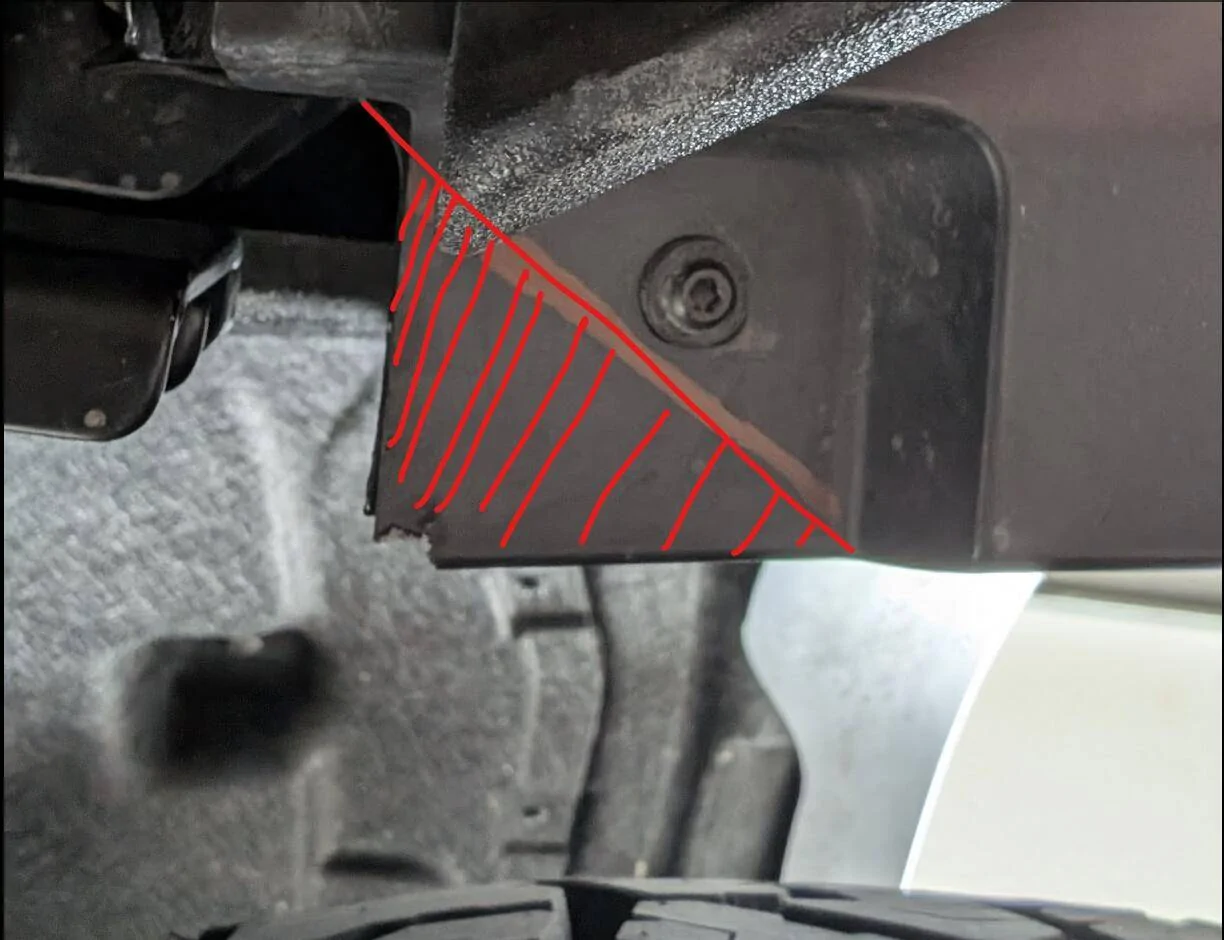 Ford Ranger Big Tire Surgery Tutorial: Trimming / Cutting to Fit Large Tires 1744164107239-po