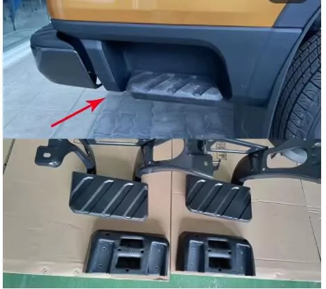 Ford Ranger Axle dump exhaust exit for rear side step clearance side step pic