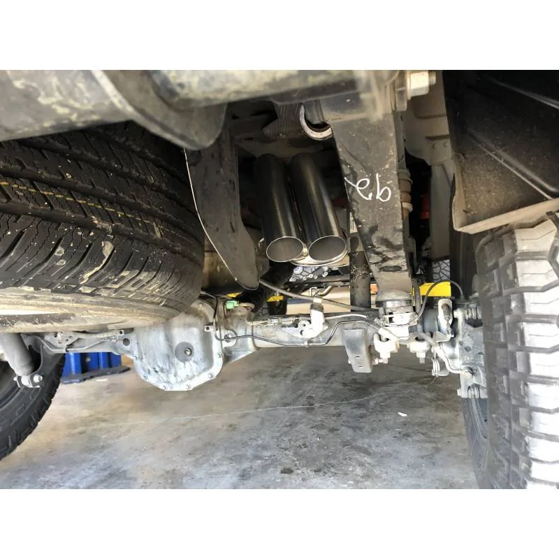 Ford Ranger Axle dump exhaust exit for rear side step clearance ranger axle dum