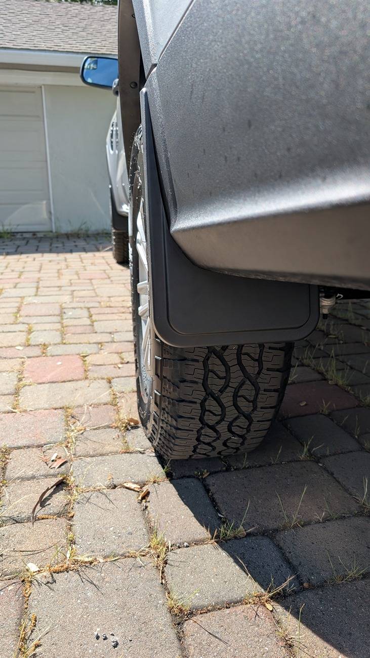 Ford Ranger Muslogy Mud Flaps kit installed on 24 XL PXL_20250410_173627931.MP