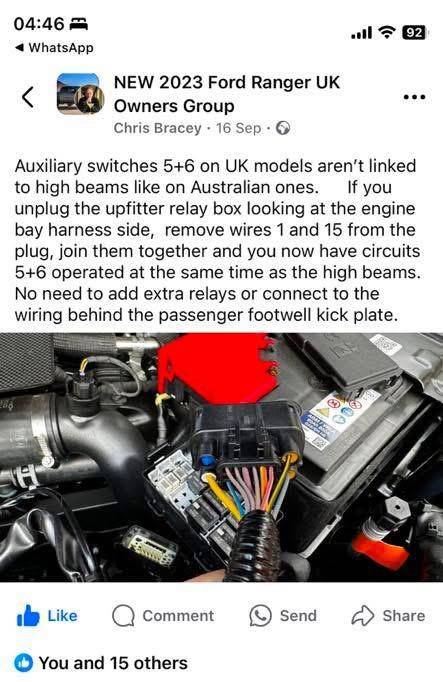 Ford Ranger Reconfigure AUX switches for Australian High Beam Setup? WhatsApp Image 2025-04-16 at 15.38.27