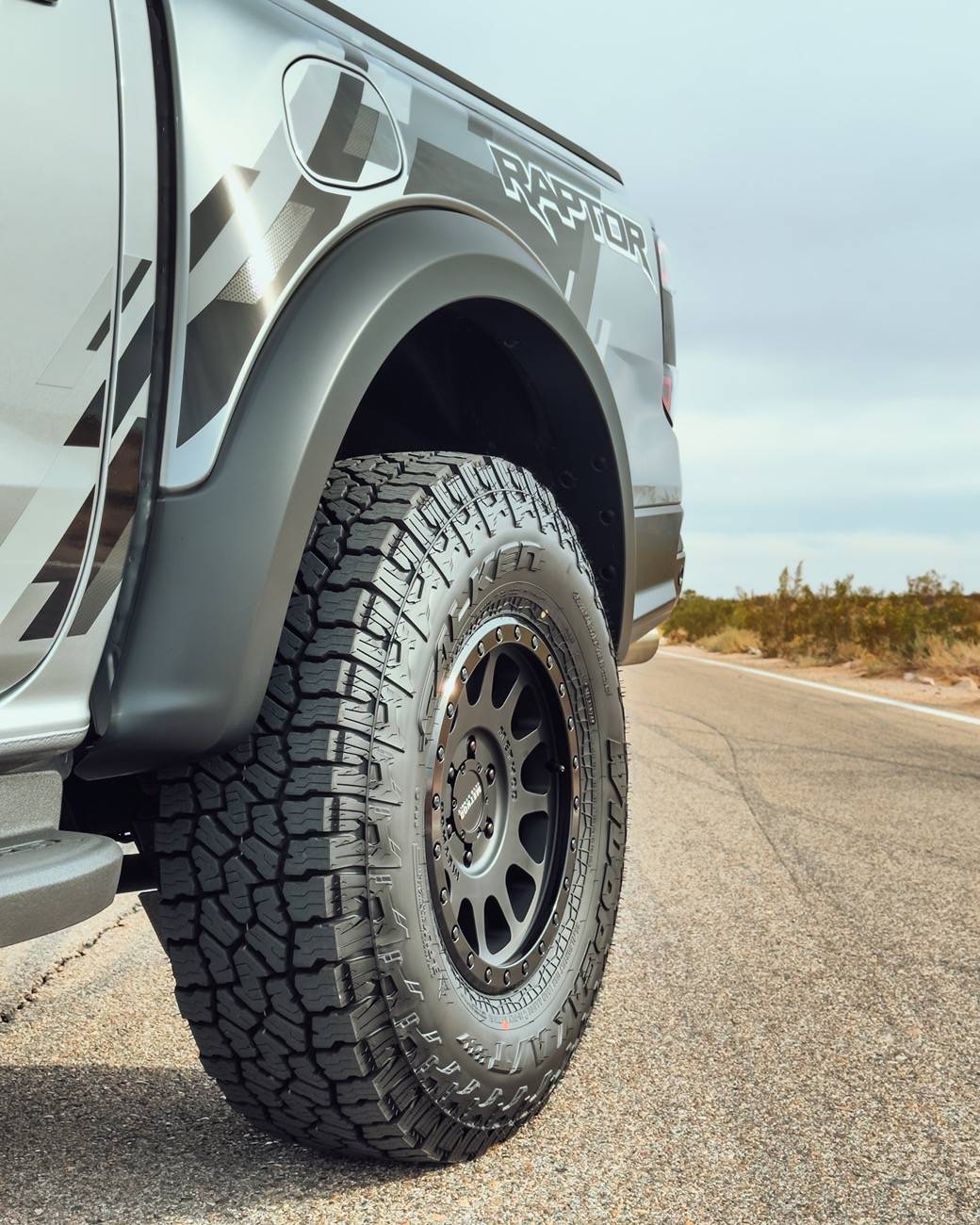 Ford Ranger FMI 2" Collars + Falken Wildpeak AT4 35/11.50/17 on 17x8.5 +25 offset KMC KM552 Wheels Raptor 15