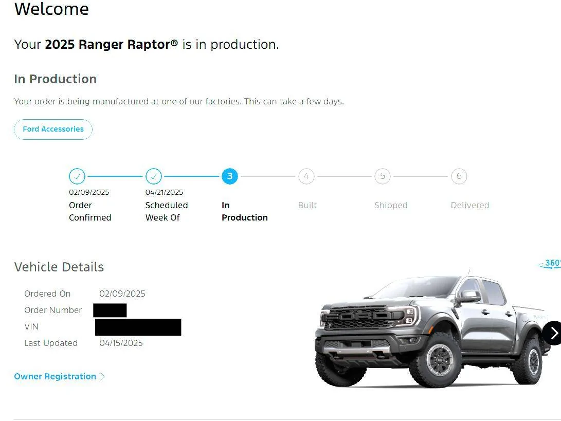 Ford Ranger 2025 Order update 1745257054766-96