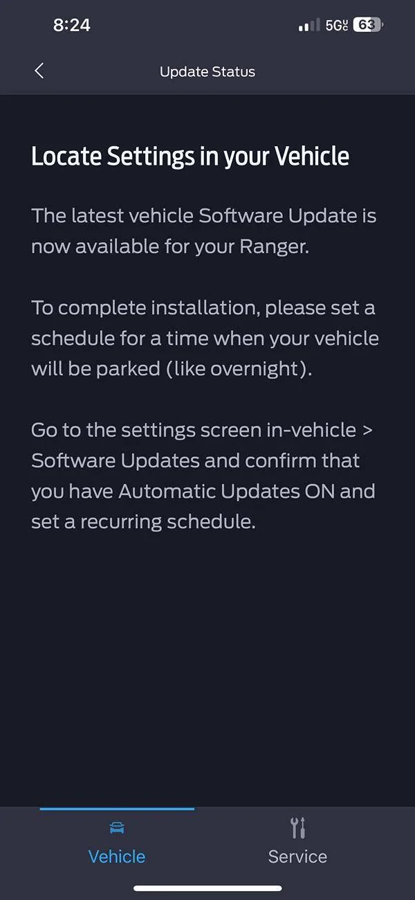 Ford Ranger Update received ecg-24.2.4.10.2 IMG_1764
