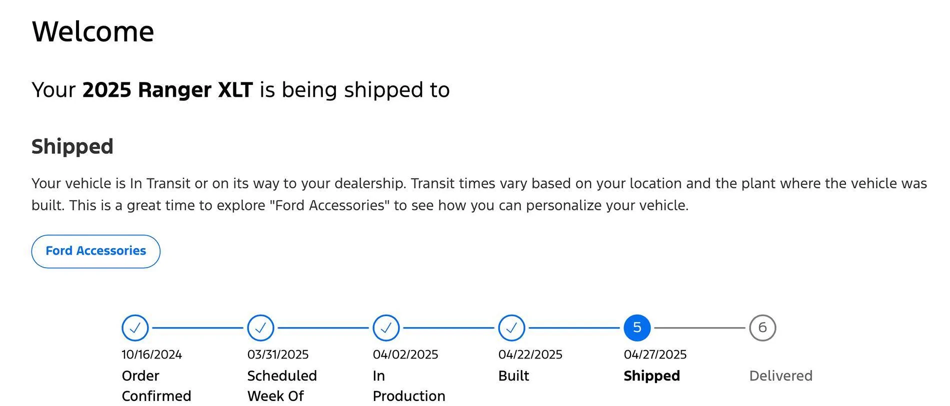 Ford Ranger 2025 Order update Screenshot 2025-04-28 at 8.08.19 PM