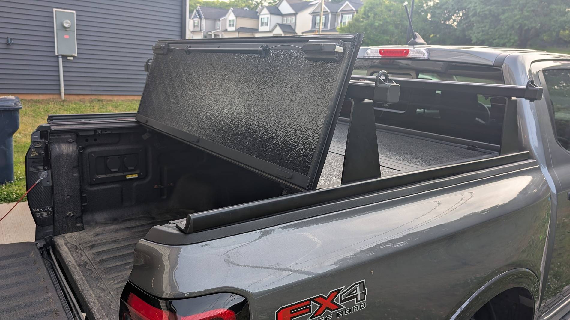 Ford Ranger Installed Gator EFX Tonneau and Adarac Bed Rack Today PXL_20250509_230654523
