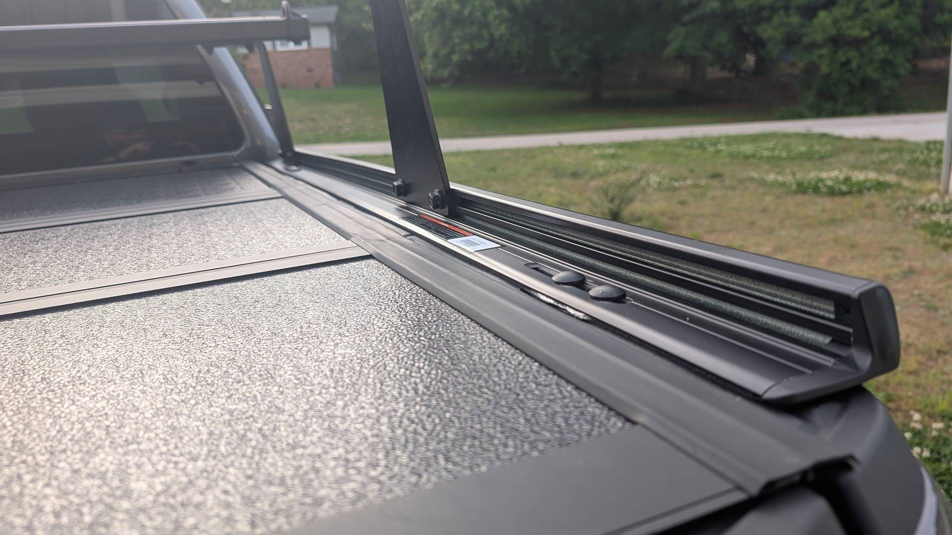 Ford Ranger Installed Gator EFX Tonneau and Adarac Bed Rack Today PXL_20250509_230747745