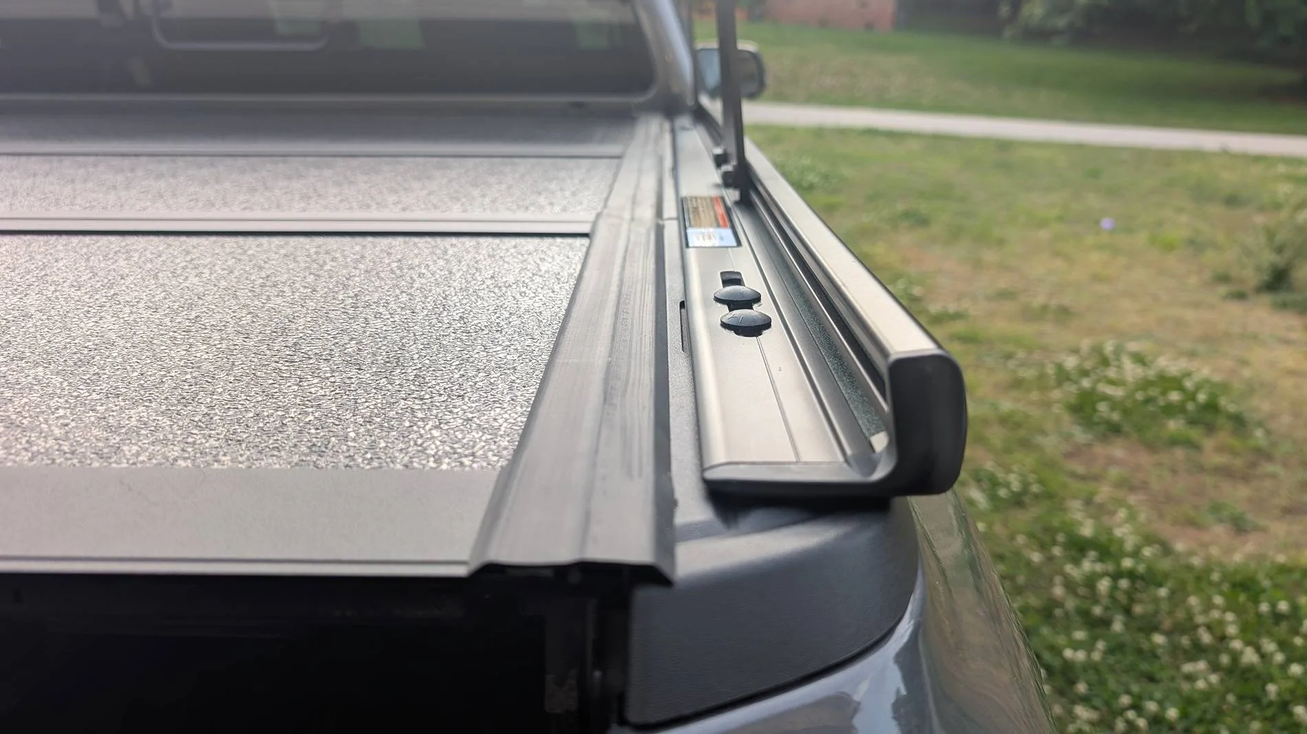 Ford Ranger Installed Gator EFX Tonneau and Adarac Bed Rack Today PXL_20250509_230706851