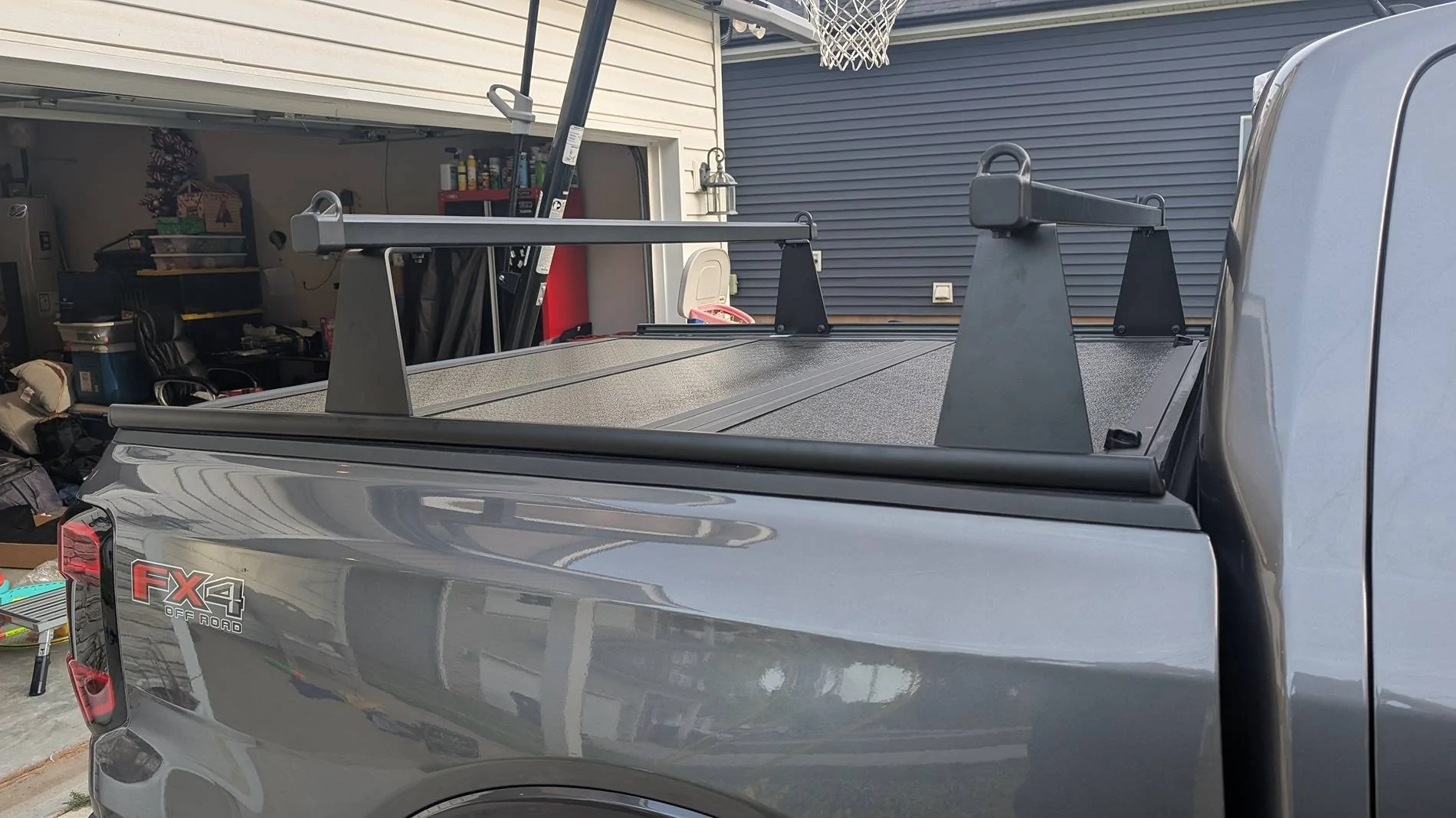 Ford Ranger Installed Gator EFX Tonneau and Adarac Bed Rack Today PXL_20250509_230632455