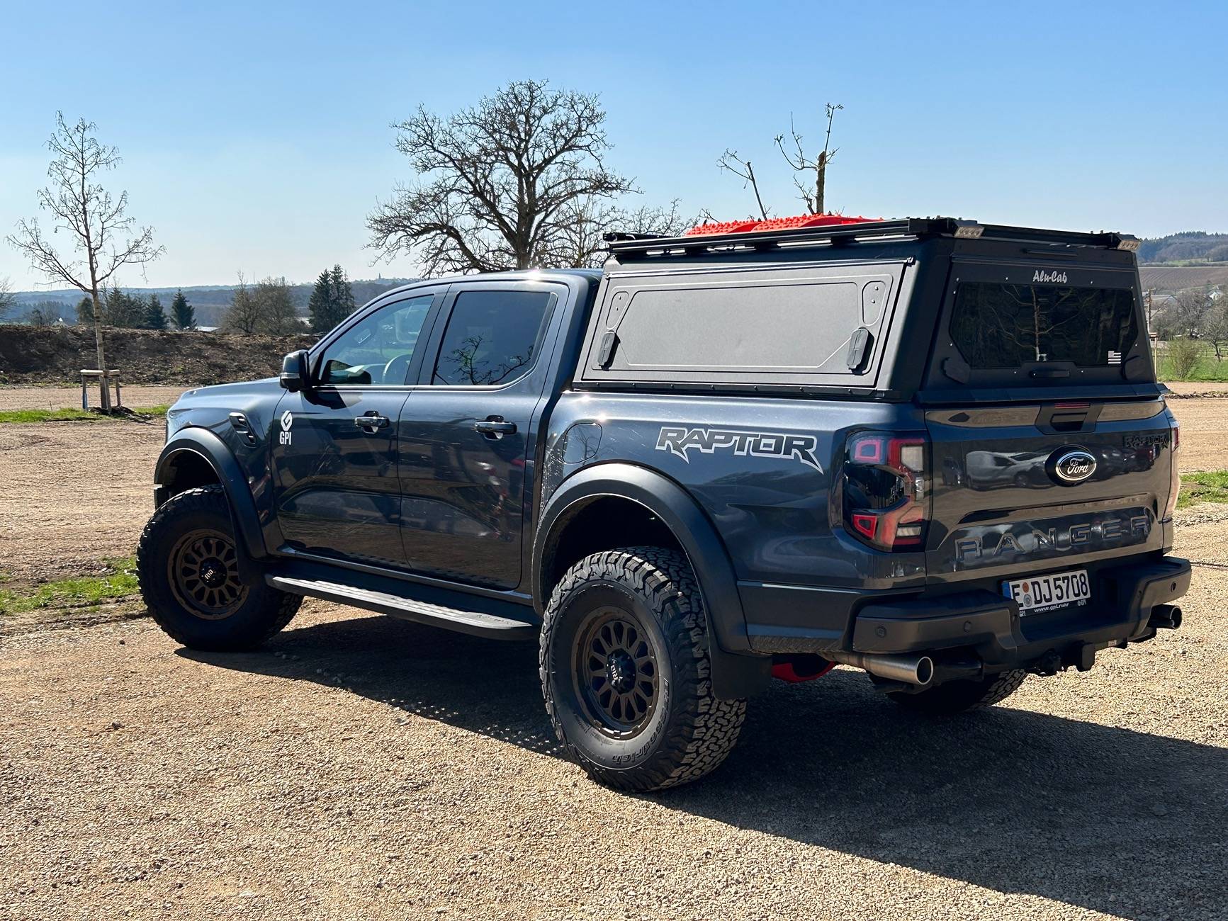 Ford Ranger New (Lighter) Shoes for the Raptor: RTR Evo 6 Satin Charcoal Wheels (17x9 +30) and Goodyear Territory MT 315/70-17 Tires IMG_6359