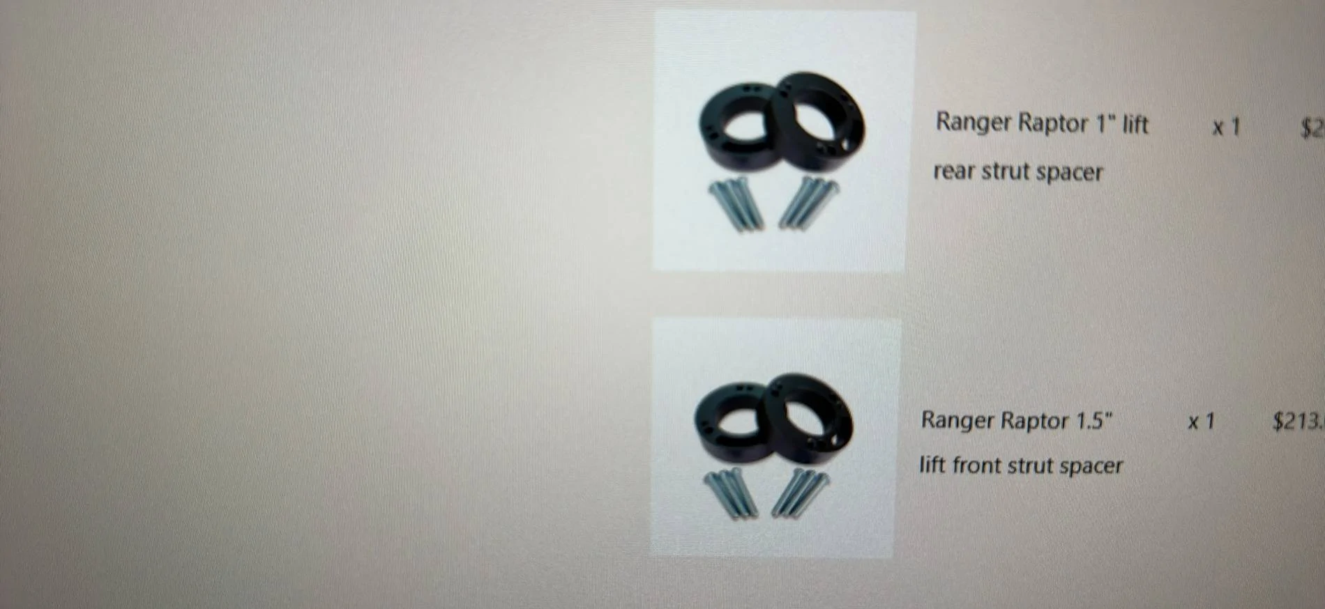 Ford Ranger Goat offroad front and rear spacers Goat spacers 1