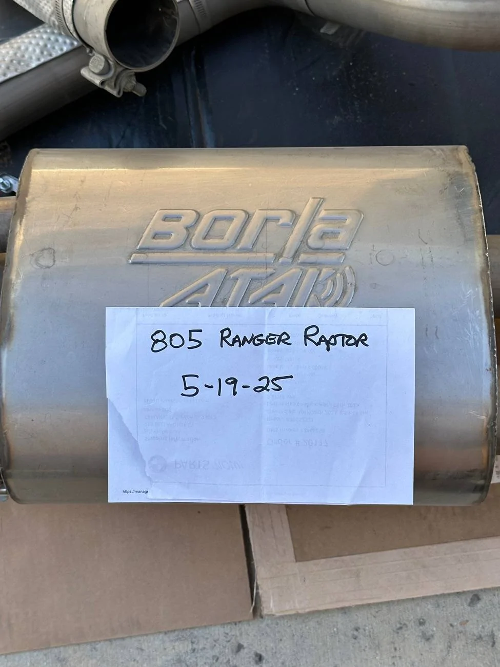 Ford Ranger 2024 Ranger Raptor Borla ATAK Exhaust SOLD IMG_8336
