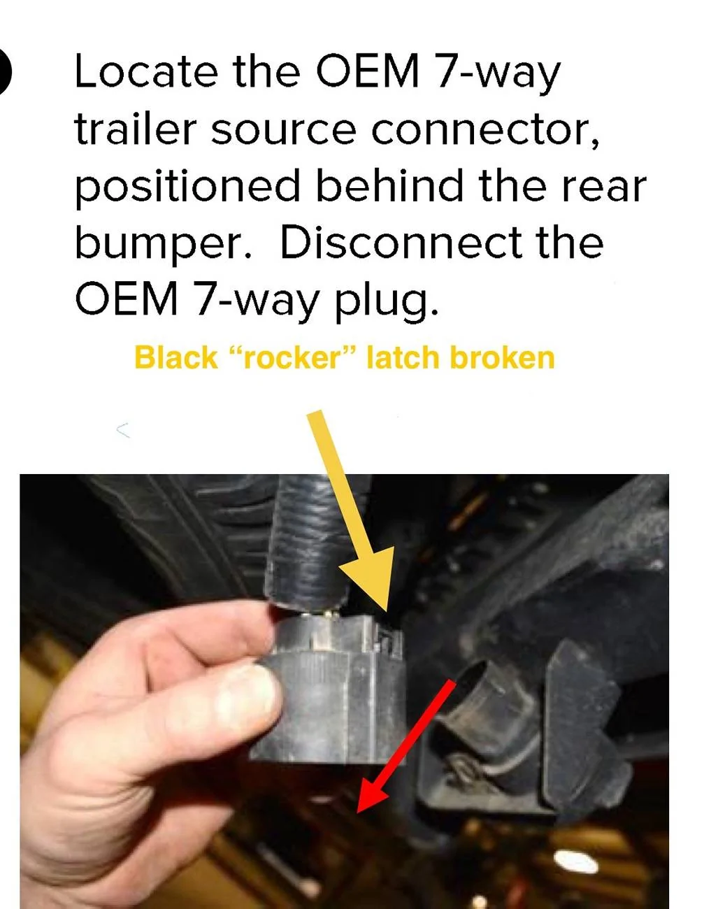 Ford Ranger Broke the 7 pin trailer plug latch -replacement part number? IMG_0552