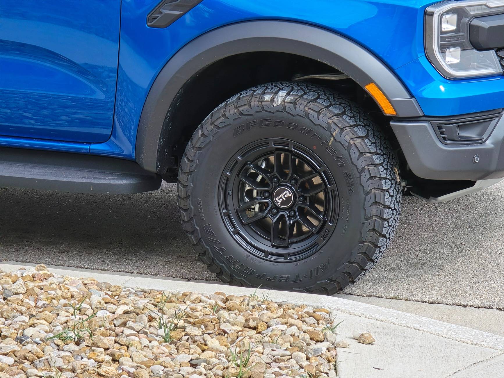Ford Ranger New (Lighter) Shoes for the Raptor: RTR Evo 6 Satin Charcoal Wheels (17x9 +30) and Goodyear Territory MT 315/70-17 Tires 20250517_102322