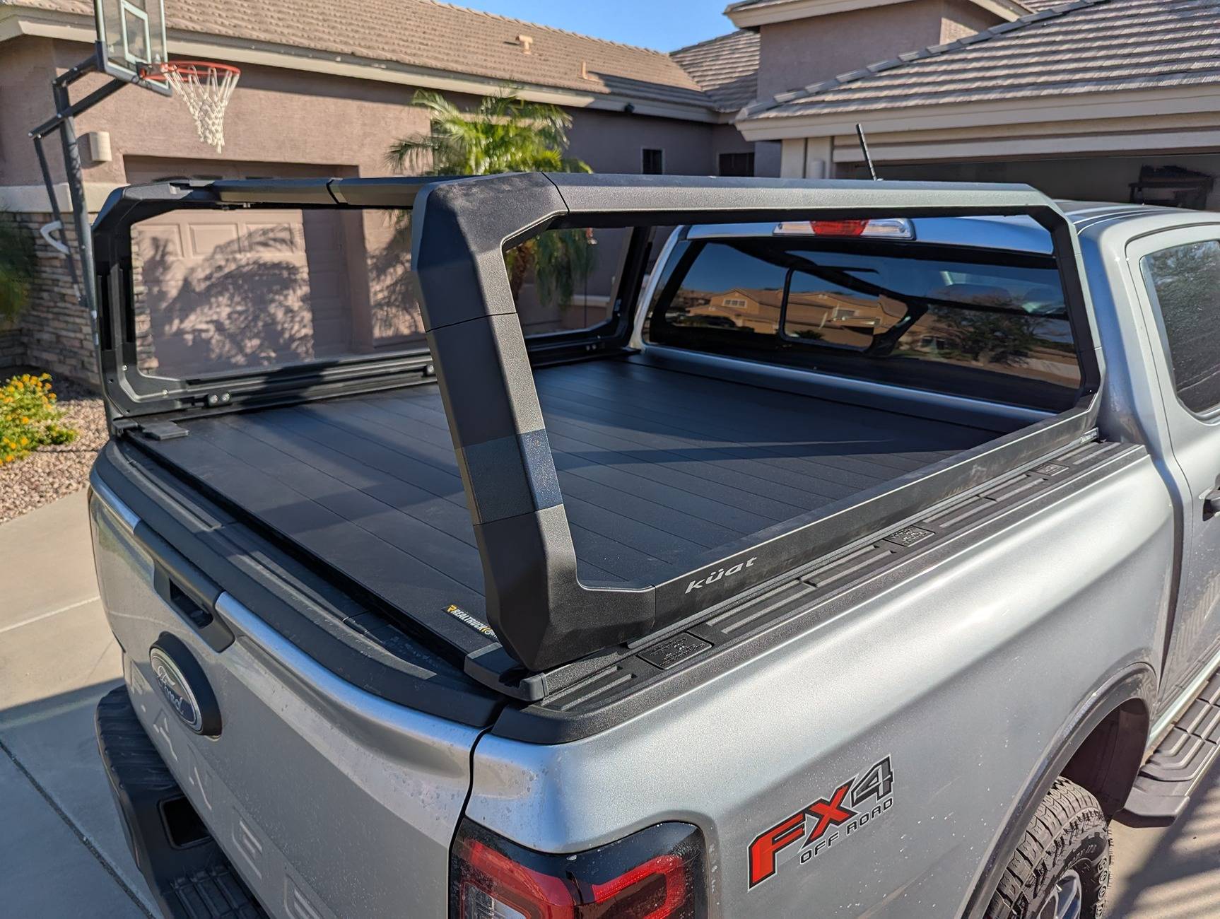 Ford Ranger Starting my build - installing RetraxPro XR Tonneau cover and Kuat Ibex bed rack Ibex Rear_Passenger close u